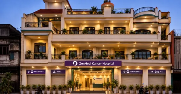 ZenHeal Cancer Hospital Prayagraj building