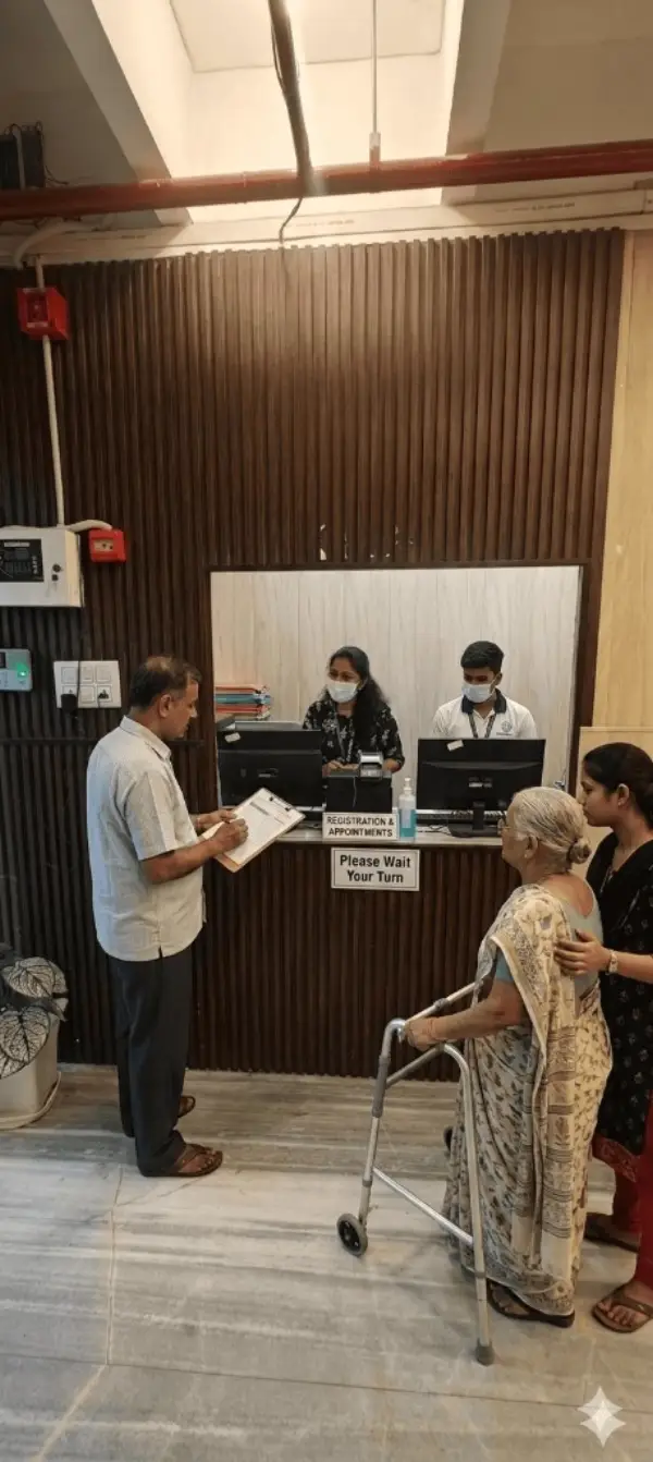 Reception and help desk